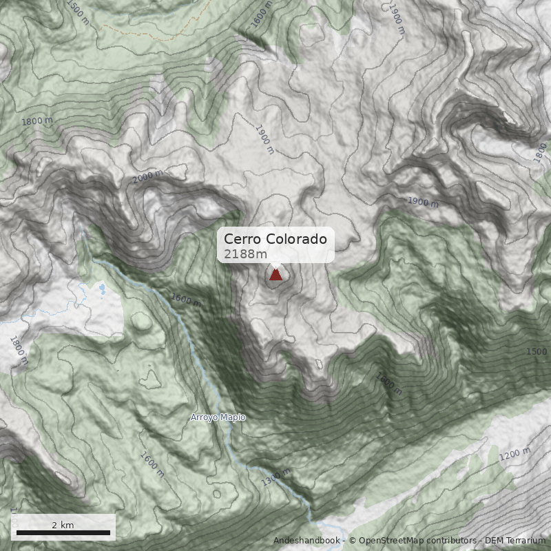 Mapa Cerro Colorado