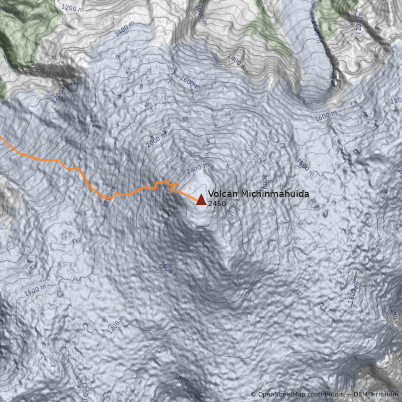 Mapa Volcán Michinmahuida