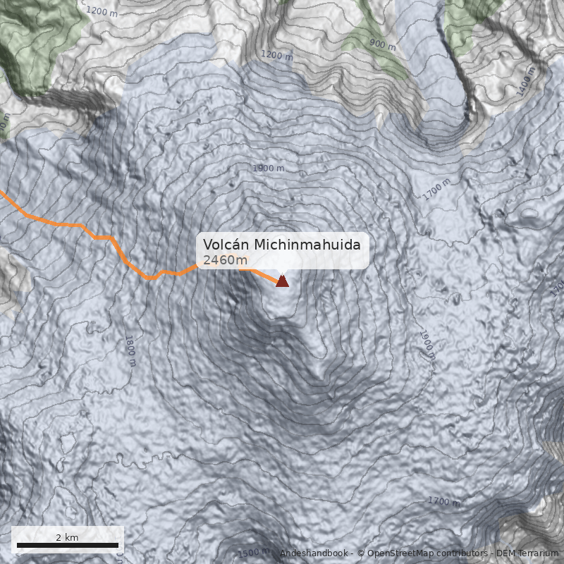 Mapa Volcán Michinmahuida