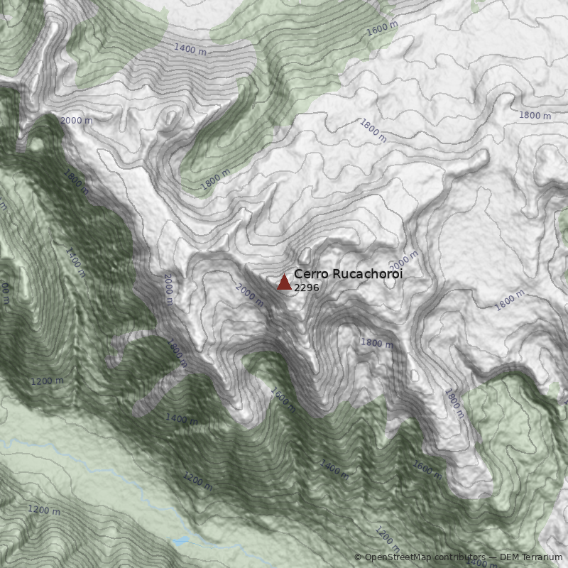 Mapa Cerro Rucachoroi