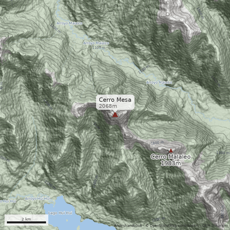 Mapa Cerro Mesa