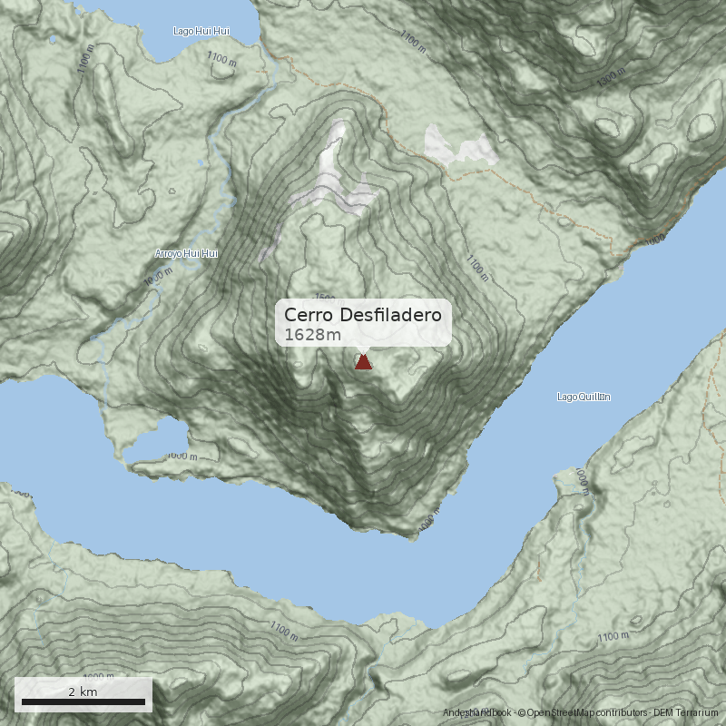 Mapa Cerro Desfiladero