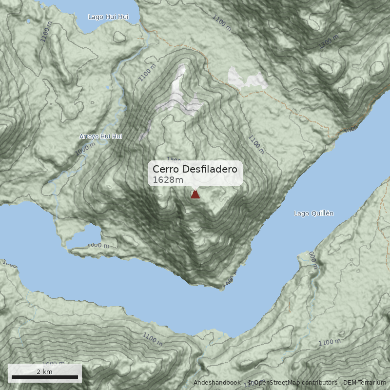 Mapa Cerro Desfiladero