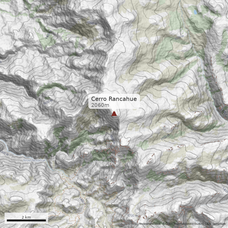 Mapa Cerro Rancahue