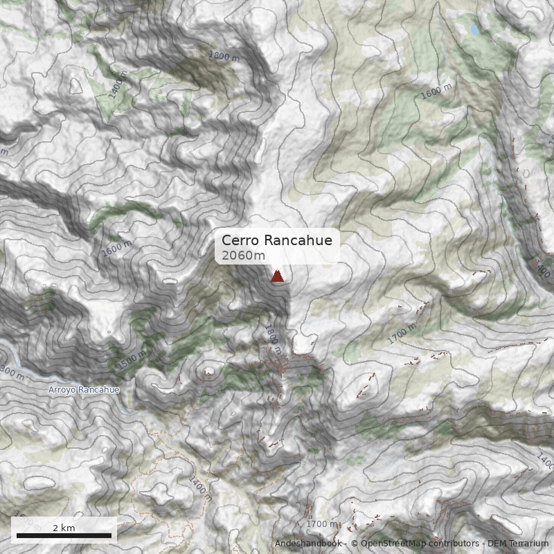 Mapa Cerro Rancahue