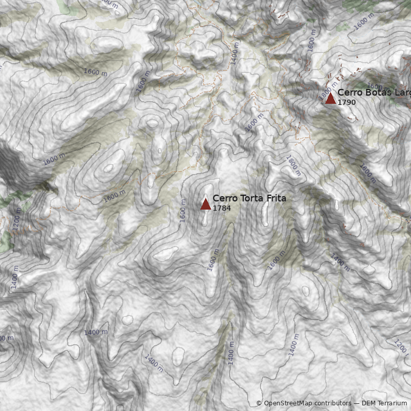 Mapa Cerro Torta Frita
