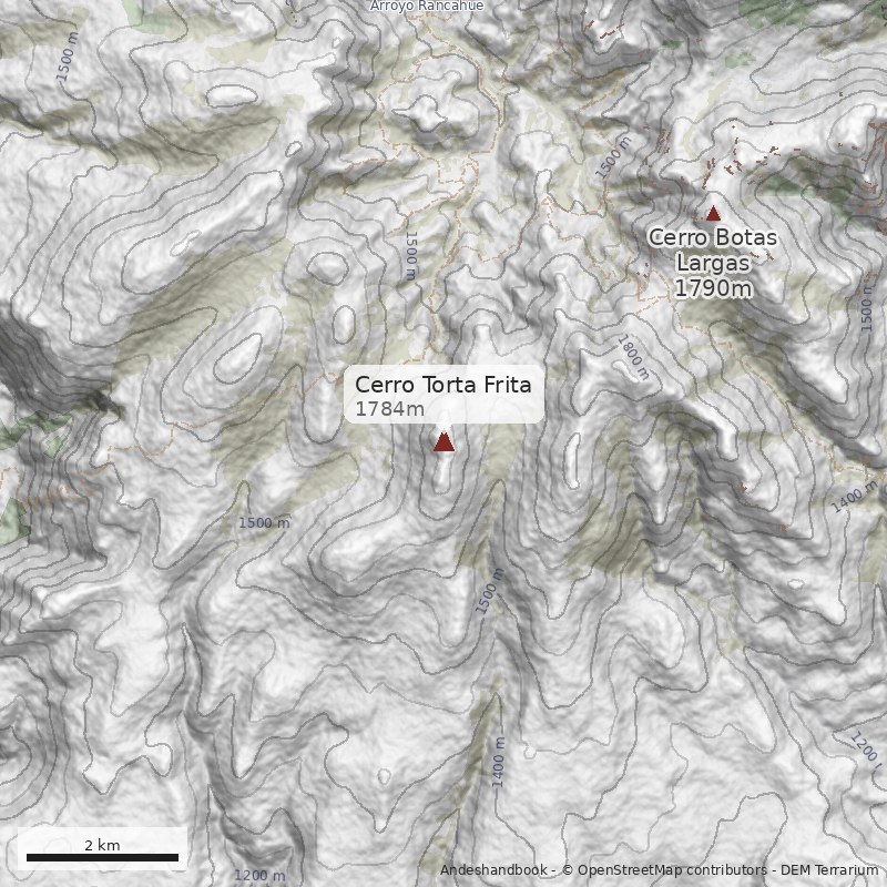 Mapa Cerro Torta Frita