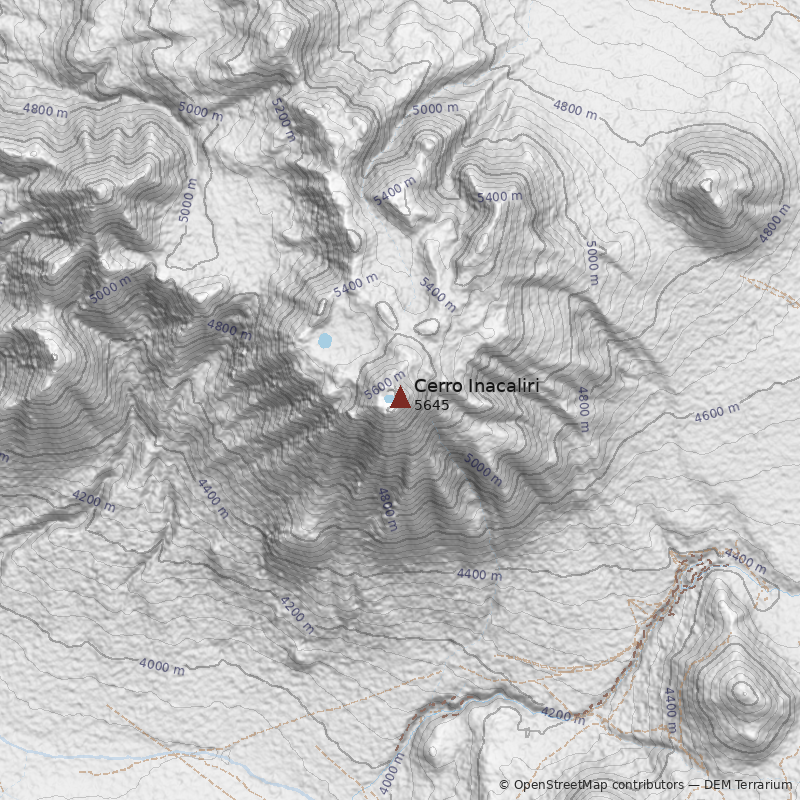 Mapa Cerro Inacaliri