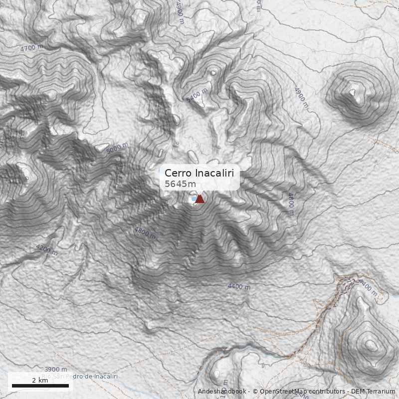 Mapa Cerro Inacaliri