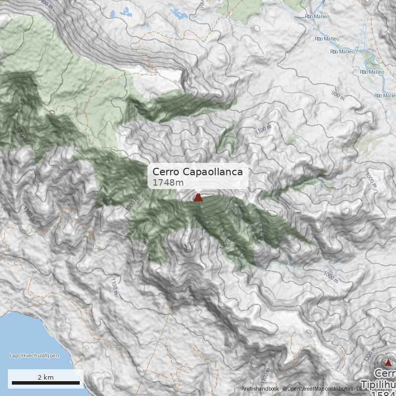 Mapa Cerro Capaollanca