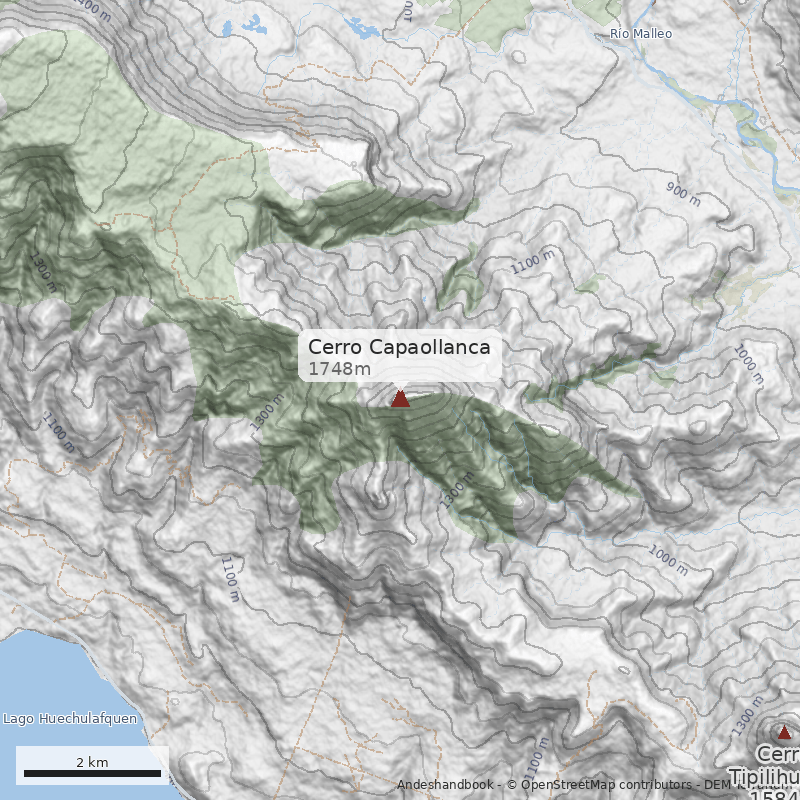 Mapa Cerro Capaollanca
