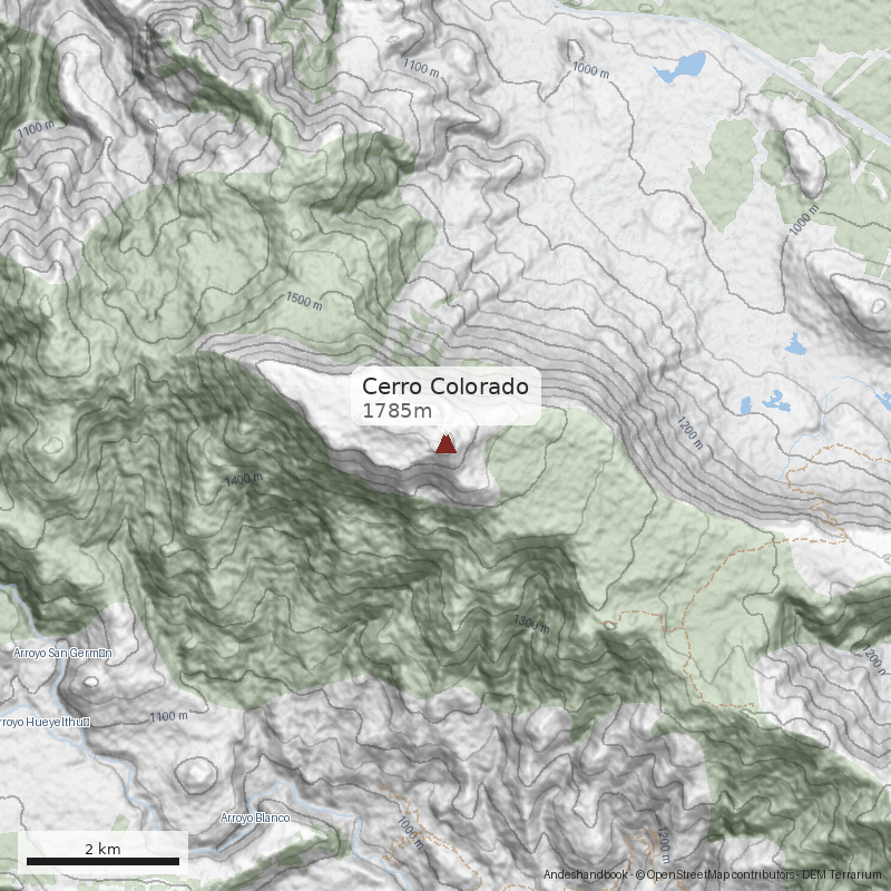 Mapa Cerro Colorado