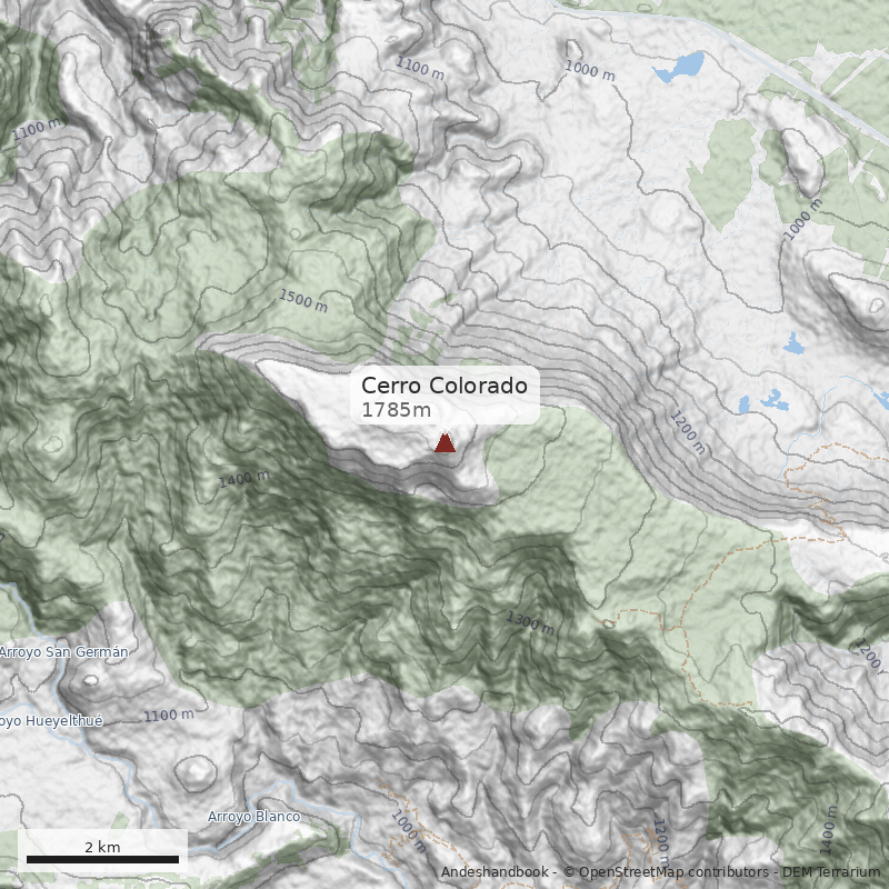 Mapa Cerro Colorado