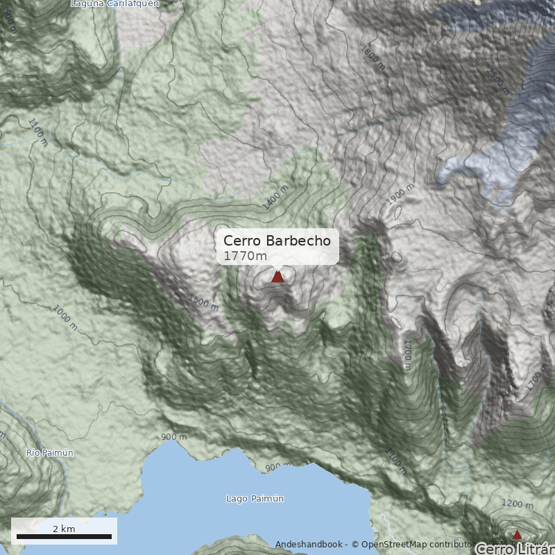Mapa Cerro Barbecho