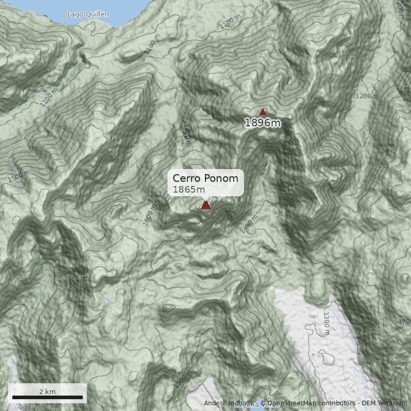 Mapa Cerro Ponom