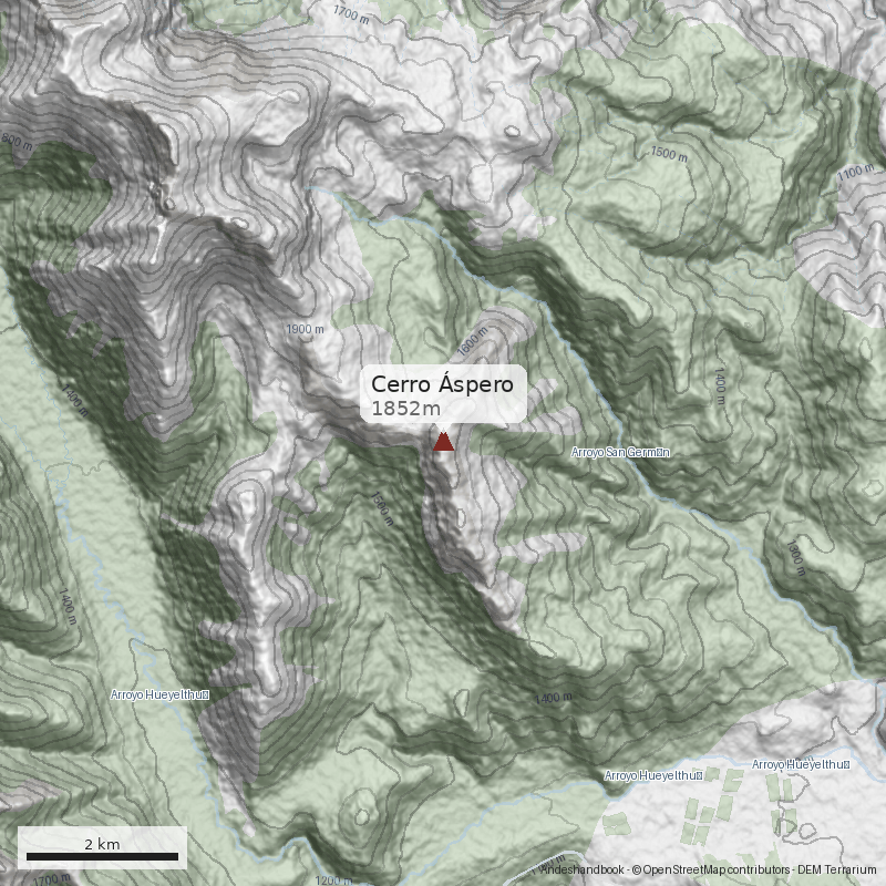 Mapa Cerro Áspero