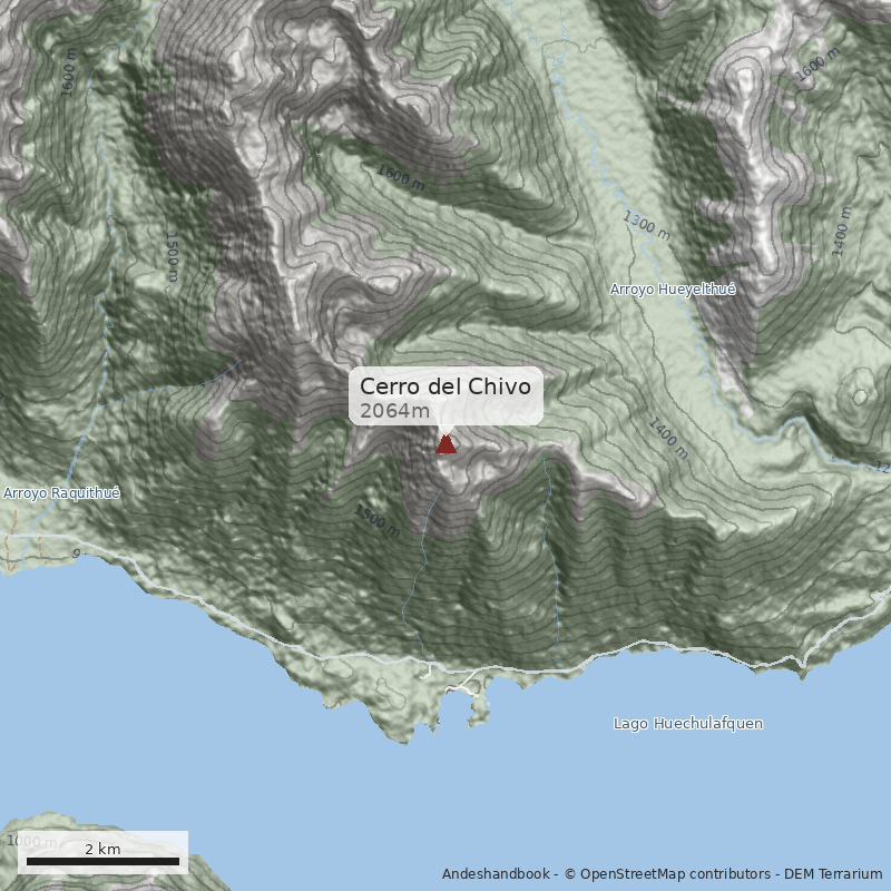 Mapa Cerro del Chivo