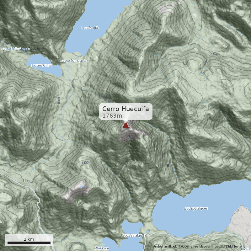 Mapa Cerro Huecuifa