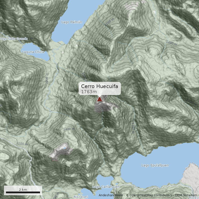 Mapa Cerro Huecuifa