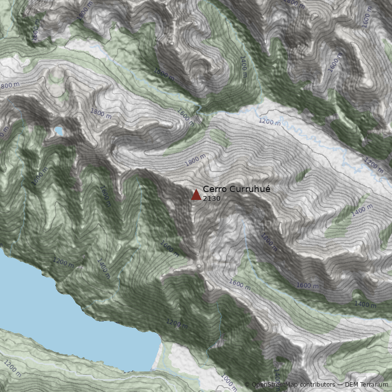 Mapa Cerro Curruhué