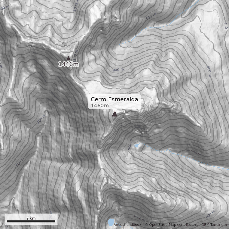 Mapa Cerro Esmeralda
