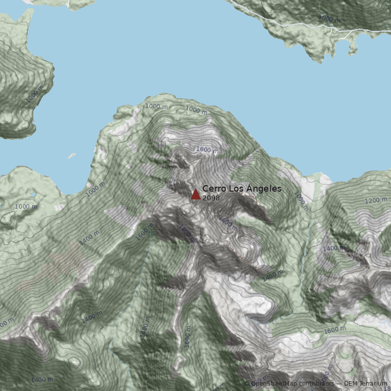 Mapa Cerro Los Ángeles