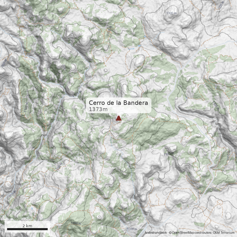 Mapa Cerro de la Bandera