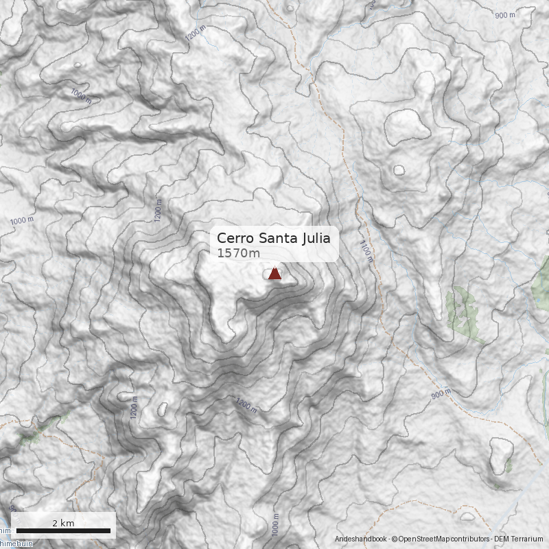 Mapa Cerro Santa Julia