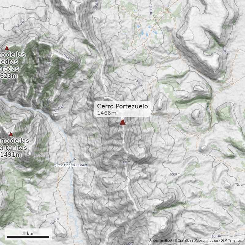 Mapa Cerro Portezuelo