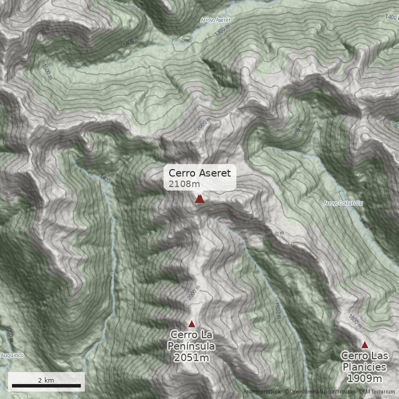 Mapa Cerro Aseret