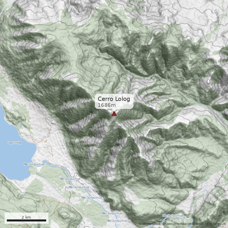 Mapa Cerro Lolog