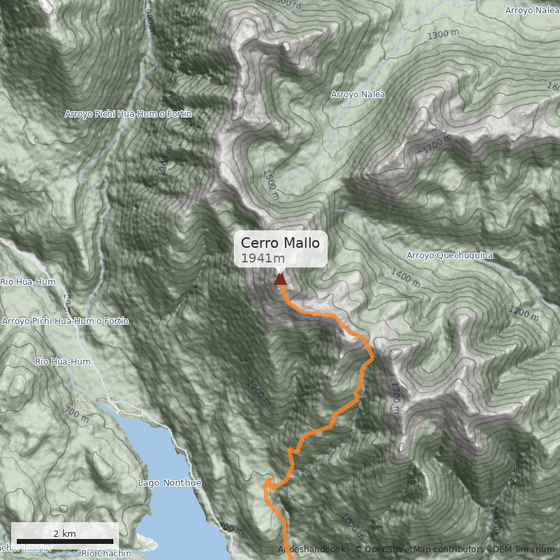 Mapa Cerro Mallo