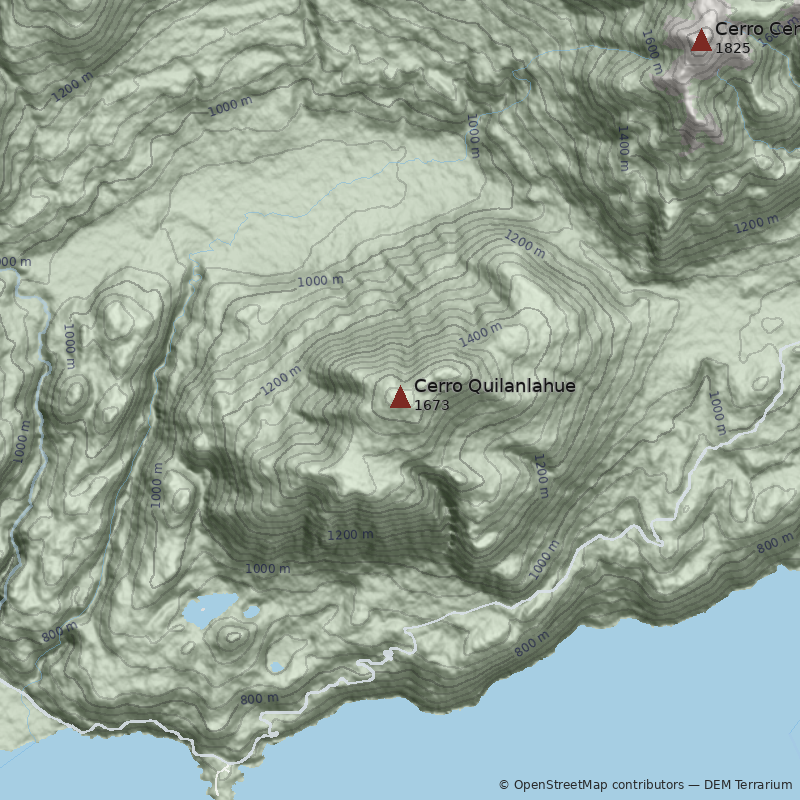 Mapa Cerro Quilanlahue