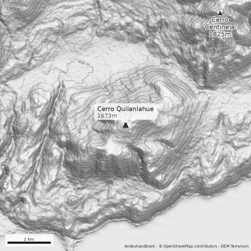 Mapa Cerro Quilanlahue