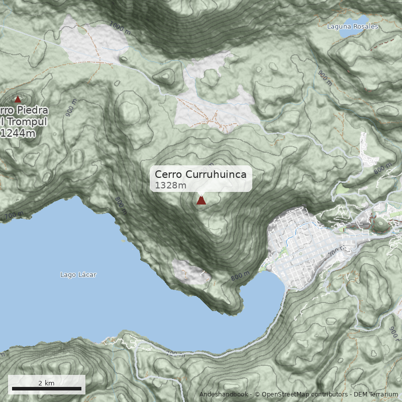 Mapa Cerro Curruhuinca