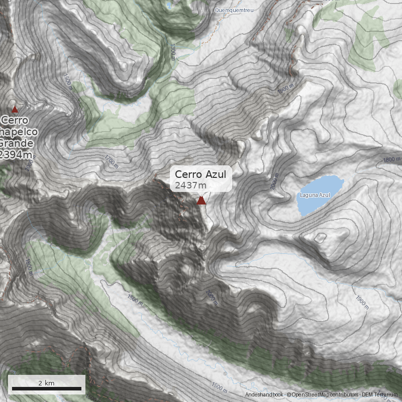 Mapa Cerro Azul