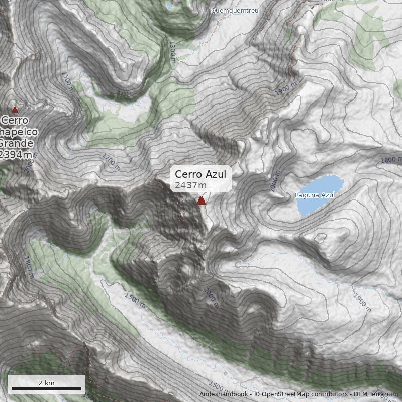 Mapa Cerro Azul