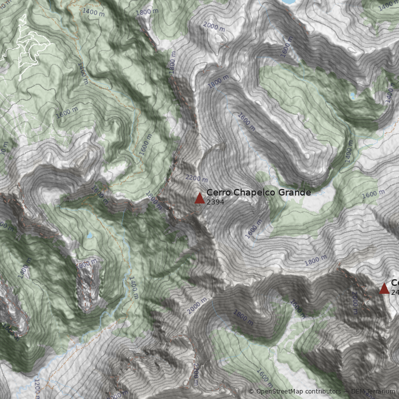 Mapa Cerro Chapelco Grande