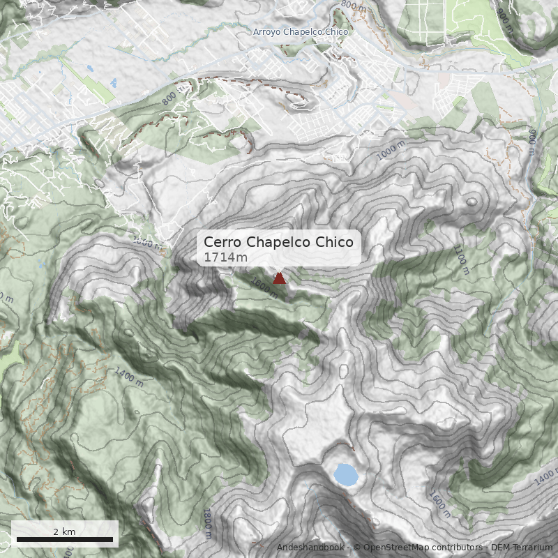 Mapa Cerro Chapelco Chico