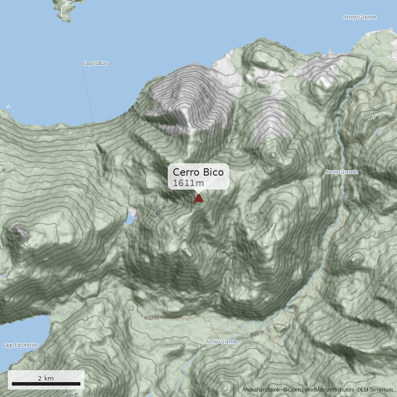 Mapa Cerro Bico