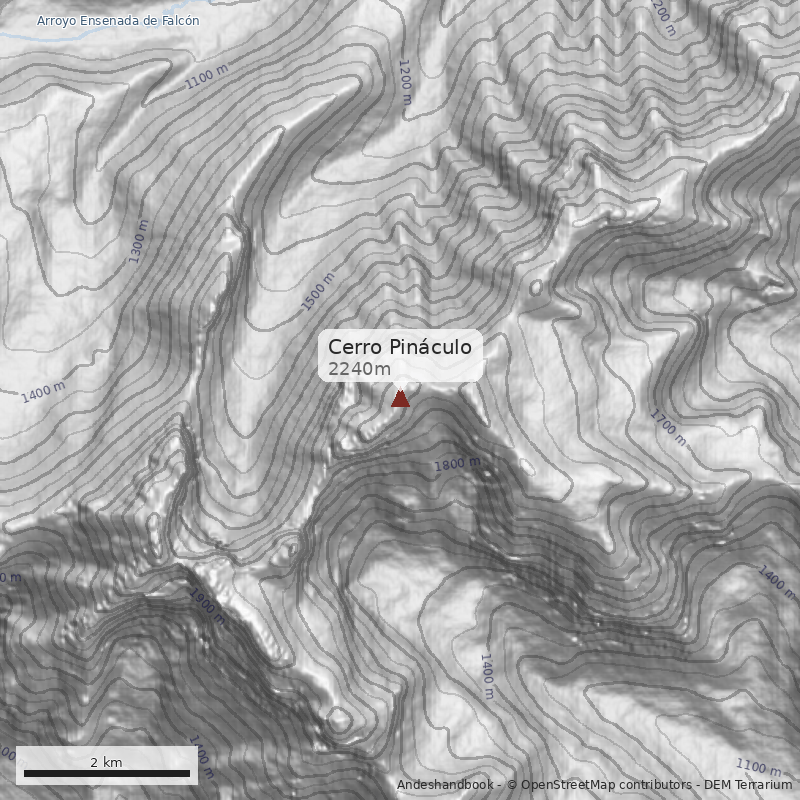 Mapa Cerro Pináculo