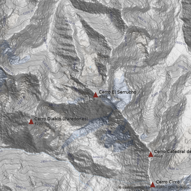 Mapa Cerro El Serrucho