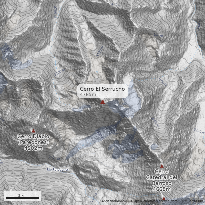 Mapa Cerro El Serrucho