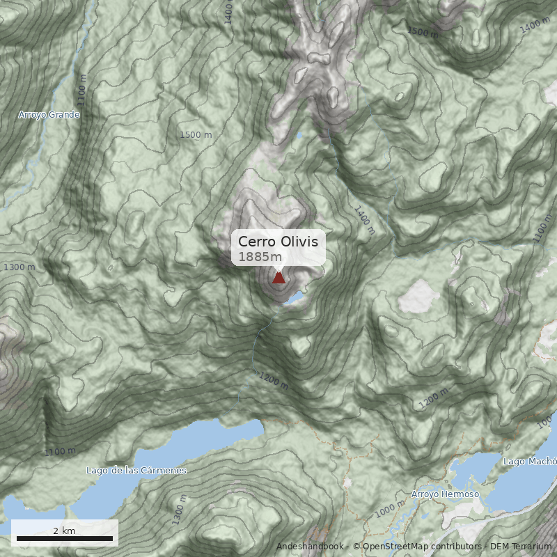 Mapa Cerro Olivis