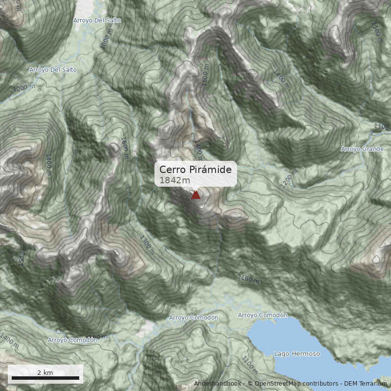 Mapa Cerro Pirámide