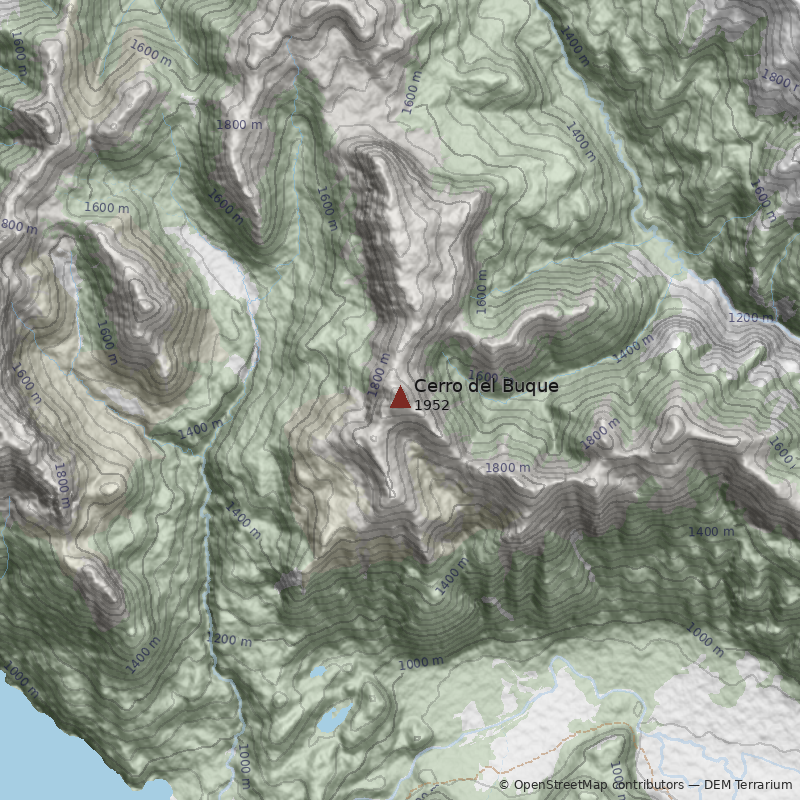 Mapa Cerro del Buque