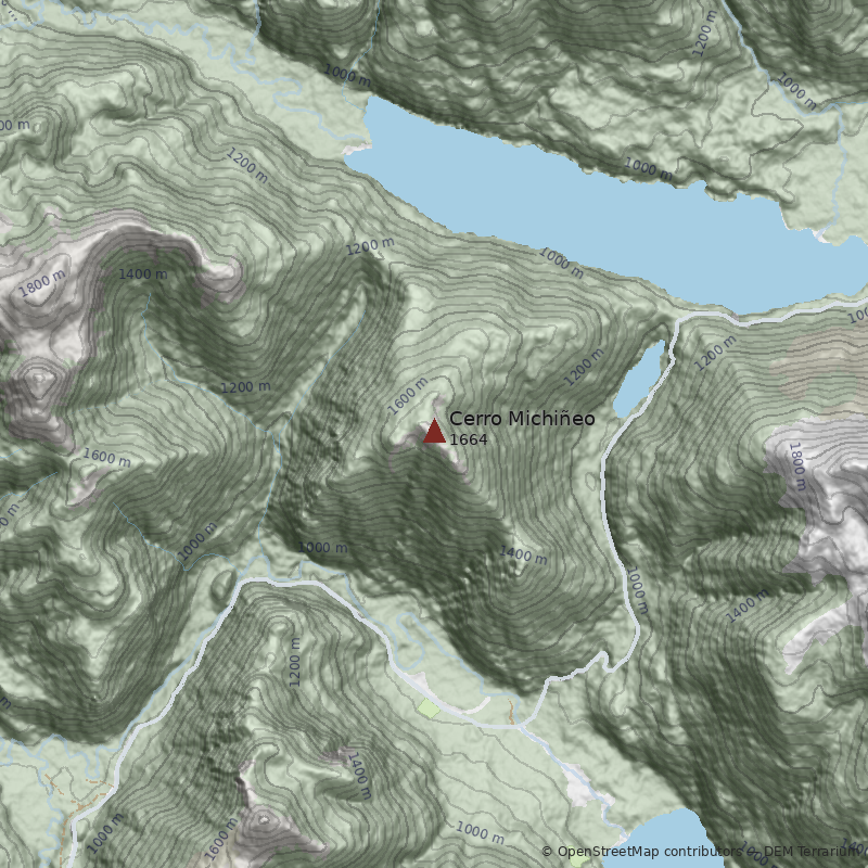 Mapa Cerro Michiñeo