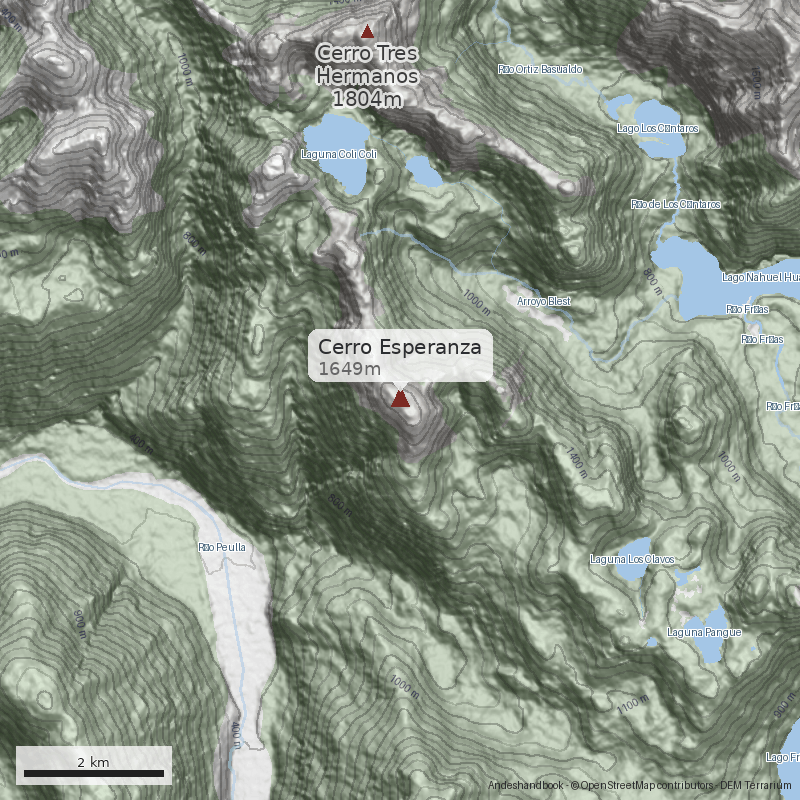 Mapa Cerro Esperanza