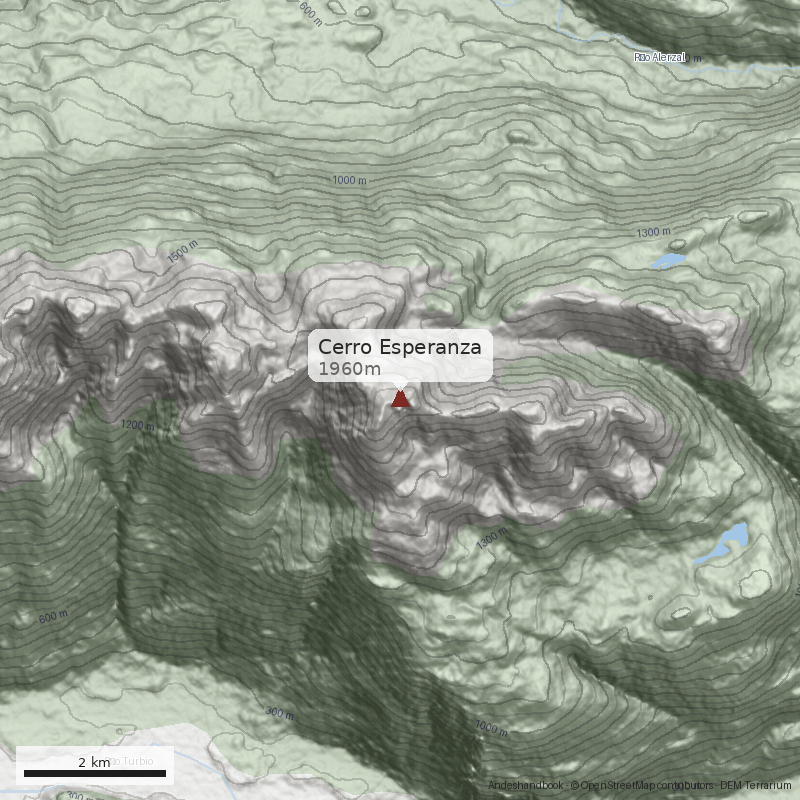 Mapa Cerro Esperanza