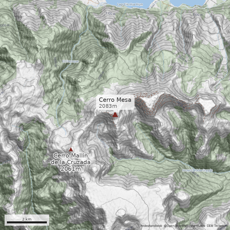 Mapa Cerro Mesa